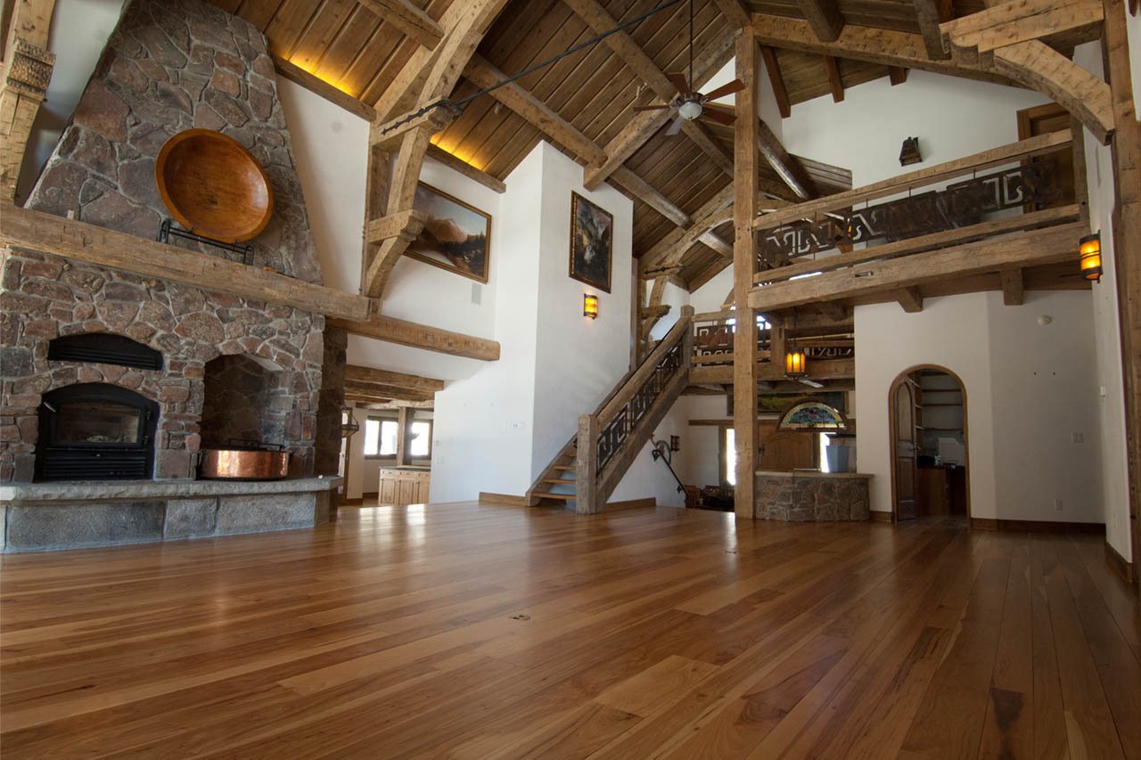 Colorado Mountain Home custom wood floors